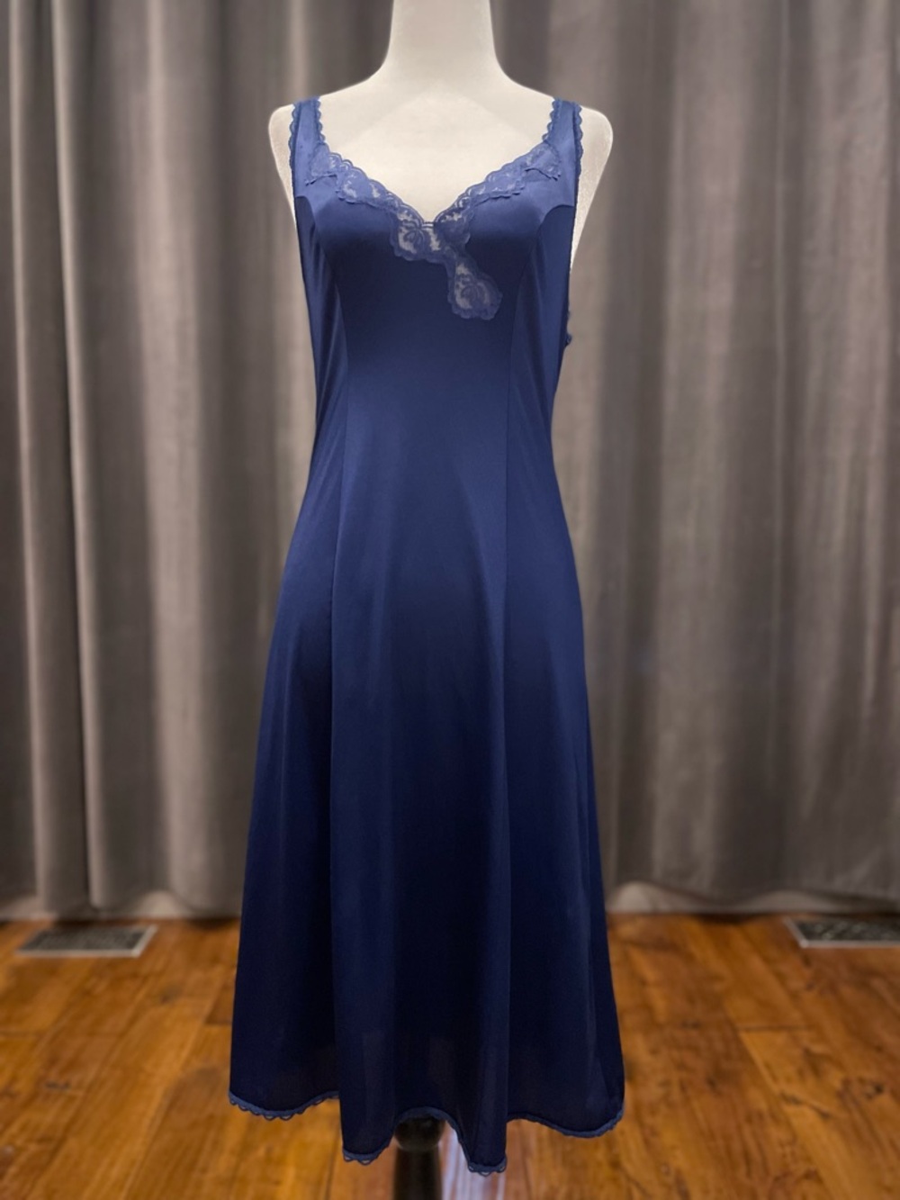 Vintage Kayser blue slip dress